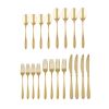 Gold 20-Piece Flatware Set; Service for 4