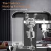 20 Bar Espresso Machine ;  1350W High Performance;  1.4 Ldetachable transparent water tank;  Thermo block beating system; With safety valve(Banned fro