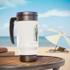 Black Irish Stainless Steel Travel Mug with Handle; 14oz