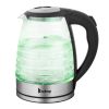 ZOKOP American Standard HD-1858L 1.8L 110V 1100W Electric Kettle Stainless Steel High Quality Borosilicate Glass Seven Colors Of Lights