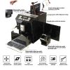 Fully Automatic Espresso Machine w/ Milk Frother, Black, Coffee maker