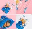 50 Pack Cute Cartoon Whale Stand Up Pouch Bags with Zip Lock for Food Storage Party Favor