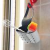 Kitchen Beige Double Sink Draining Hanging Bag Shelf Sponge Rack Sink Storage Hanging Basket Draining Rack